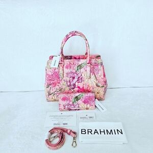 NWT Brahmin PERENNIAL Small Finley w/Ady Wallet